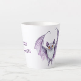 Lila Fledermaus Gruselig Halloween   Milchtasse