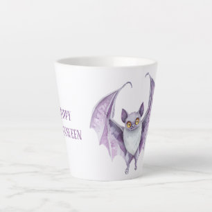 Lila Fledermaus Gruselig Halloween Milchtasse