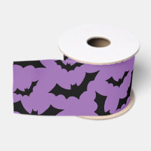Lila Fledermäuse-Muster, Halloween fliegende Flede