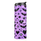 Lila Fledermäuse Thermosbecher (Nach links gedreht)
