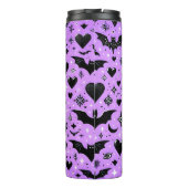 Lila Fledermäuse Thermosbecher (Rückseite)