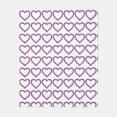 Lila Fleecedecke (Vorderseite)