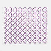 Lila Fleecedecke (Vorderseite (Horizontal))