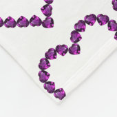 Lila Fleecedecke (Ecke)