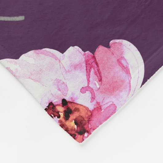 Lila Fleecedecke (Ecke)