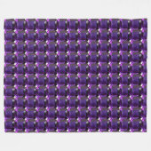 Lila Fleecedecke (Vorderseite (Horizontal))
