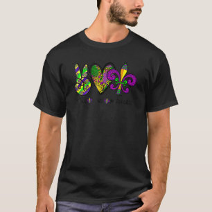Lila Fleur De Is Lippen  Mardi Gras Karneval Fraue T-Shirt
