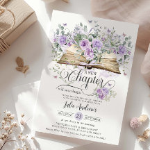 Lila Flieder Blumen Hochzeitsdusche Neues Kapitel