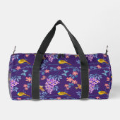 Lila Flieder Duffle Bag (Rückseite)