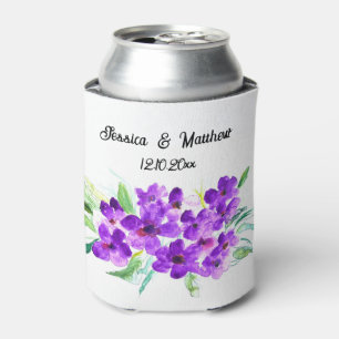 Lila Flieder Florale Wasserfarbe Hochzeiten Dosenkühler