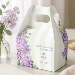 Lila Flieder Hochzeitsgeschenkbox Geschenkschachtel