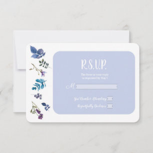 Lila Flieder Lila Iris Frühlingsblumen RSVP Karte
