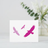 Lila Fliegenadler Postkarte (Stehend Vorderseite)