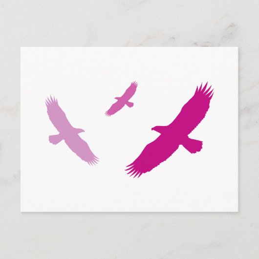 Lila Fliegenadler Postkarte (Vorderseite)
