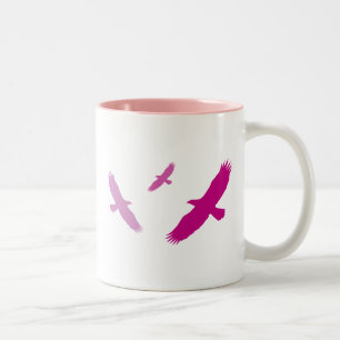 Lila Fliegenadler Zweifarbige Tasse