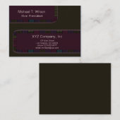 Lila Fliese Browns Grenze Visitenkarte (Vorne/Hinten)