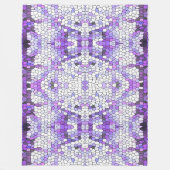 Lila Fliesen - Mosaik, griechischer Stil, Fleecedecke (Vorderseite)