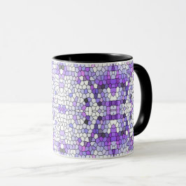 Lila Fliesen - Mosaik, griechischer Stil, Tasse