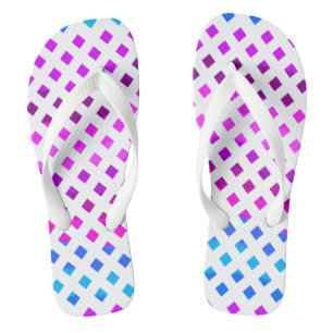 Lila Flip Flops in Blau Pink Badesandalen