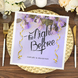 Lila Flora Die Nacht vor der Probe Napkins Serviette