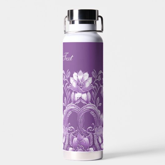 Lila Flora Flasche (Rückseite)