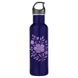 Lila Flora Flasche Edelstahlflasche