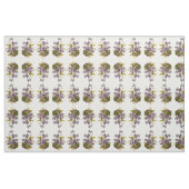 Lila Flora Stoff (Fat Quarter (45,7 x 55,9 cm))