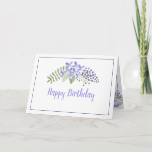 Lila Flora und Fauna Karte