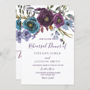 Lila Flora Wasserfarbener Garten - Parco Civico-Ci Einladung