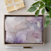 Lila Floral 18b Decoupage Seidenpapier (Geschenk)