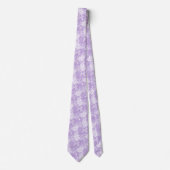 Lila Floral Batik Krawatte (Vorderseite)