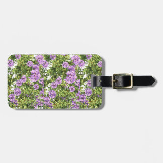 Lila Floral Easy ID Gepäckanhänger