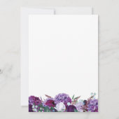 Lila Floral Elegant Save the Date geometrisch (Rückseite)