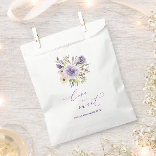 Lila Floral Gevor Bag Geschenktütchen (Ausgeschnitten)
