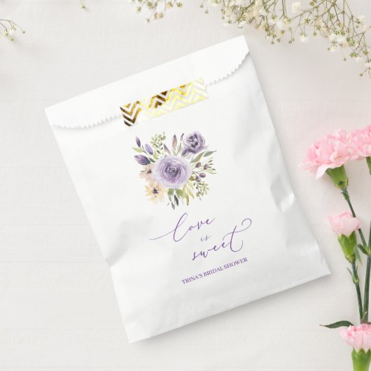 Lila Floral Gevor Bag Geschenktütchen (Versiegelt)