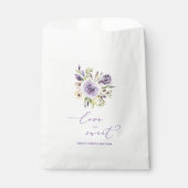 Lila Floral Gevor Bag Geschenktütchen (Vorderseite)