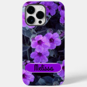 Lila floral iPhone 14 Pro Max Fall Case-Mate iPhone Hülle (Rückseite)