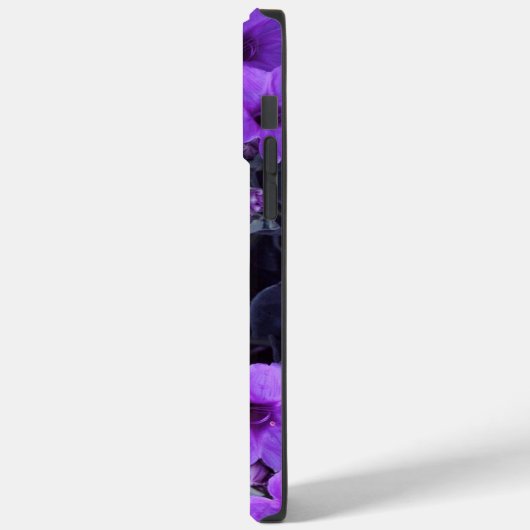 Lila floral iPhone 14 Pro Max Fall Case-Mate iPhone Hülle (Rückseite / Links)