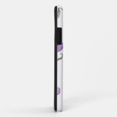 Lila floral iPhone Case (Hinten/Rechts)