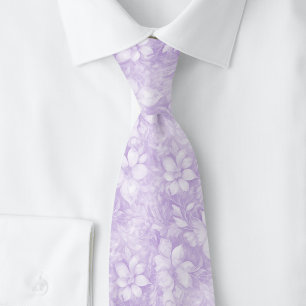 Lila Floral Krawatte