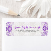 Lila Floral Lace White Damasks (Insitu)