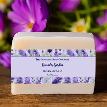 Lila Floral Lavendel Garden Soap Bauchband
