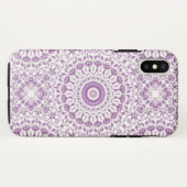 Lila Floral Mandala Case-Mate iPhone Hülle (Rückseite (Horizontal))