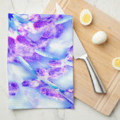 Lila Floral Mandala Geschirrtuch (Viertel Falte)