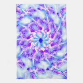 Lila Floral Mandala Geschirrtuch (Vertikal)