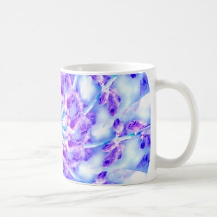 Lila Floral Mandala Kaffeetasse