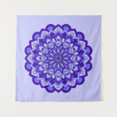 Lila Floral Mandala Wandteppich (Vorderseite)