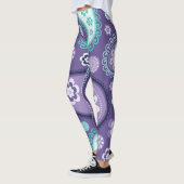 Lila Floral Paisley Fun Leggings (Links)