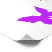 LILA FLORAL PERSONALISIERT JEREMIAH 29:11 POSTER (Ecke)