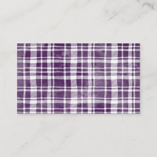 Lila Floral Pumpkin Diaper Raffel Ticket Begleitkarte (Rückseite)